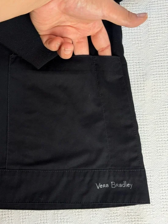 Black Relaxed Utility Jacket Lightweight Minimalist Vera Bradley XL - Picture 7 of 14